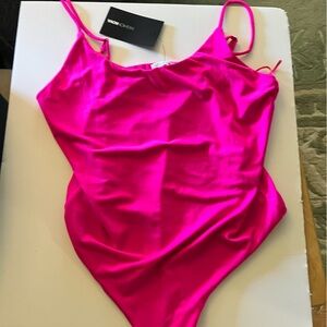 NWT Fashion Nova L Hot Pink Bodysuit